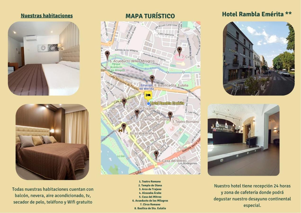 Hotel Rambla Emerita, Centro Ciudad ميريذا المظهر الخارجي الصورة